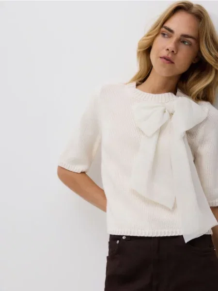 Reserved Джемпер із додаванням вовни нюдовий 