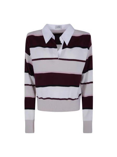 Sweter Mrz z dekoltem w serek
