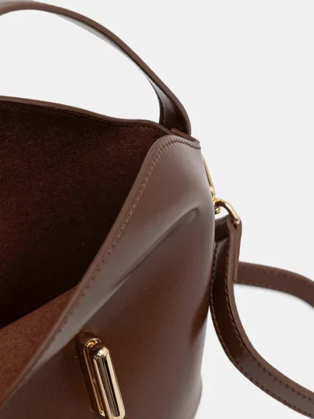 Шкіряна сумочка Answear.LAB коричневий