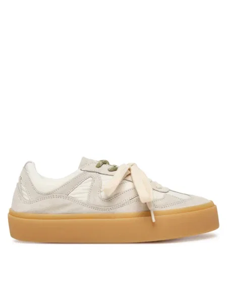 Sneakerși Inuikii din piele de căprioară bej