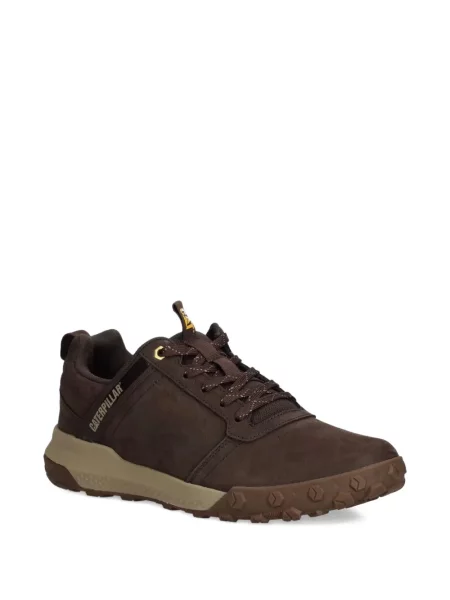 Sneakerși Caterpillar cu șireturi din piele maro