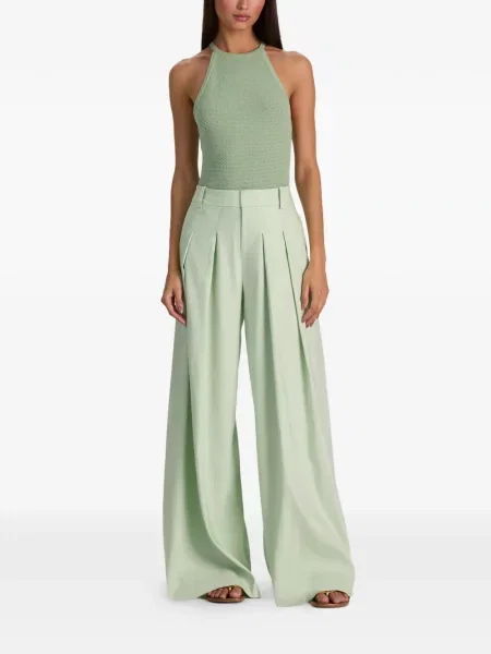 Pantaloni Alice + Olivia verde