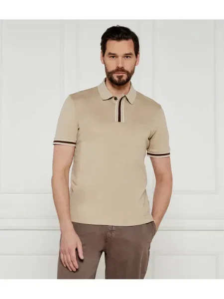 BOSS BLACK Polo Parlay negru