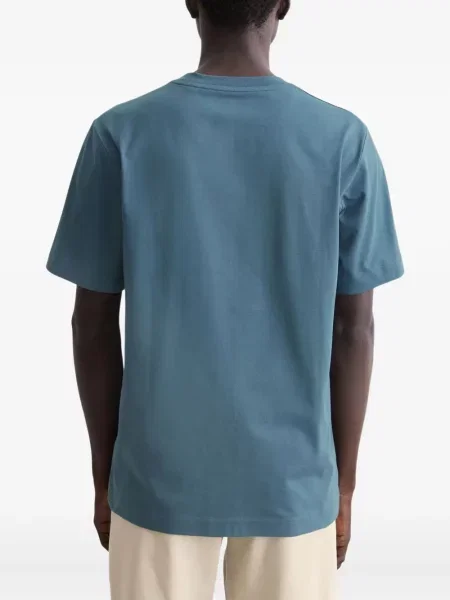 Polo Marc O'polo με στρογγυλή λαιμόκοψη με αυτόγραφο μπλε