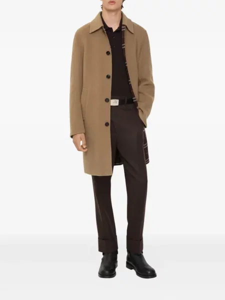 Palton Burberry de lână maro
