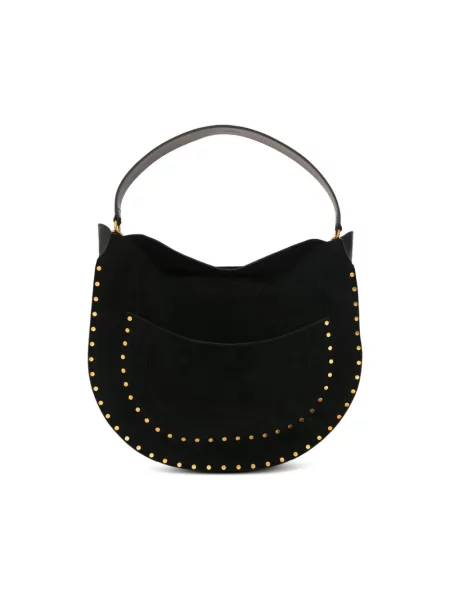 Torebka hobo Isabel Marant zamszowa czarna