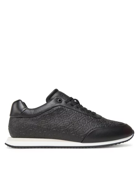 Buty Calvin Klein Runner Lace Up Mono Pu ck black czarne
