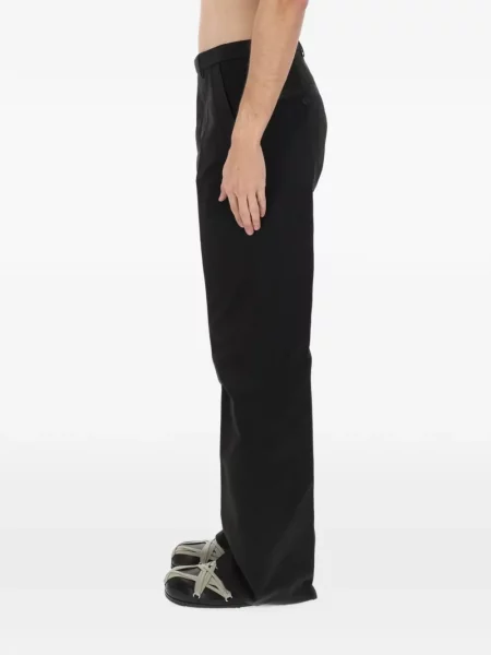 Pantaloni Rick Owens din crep negru