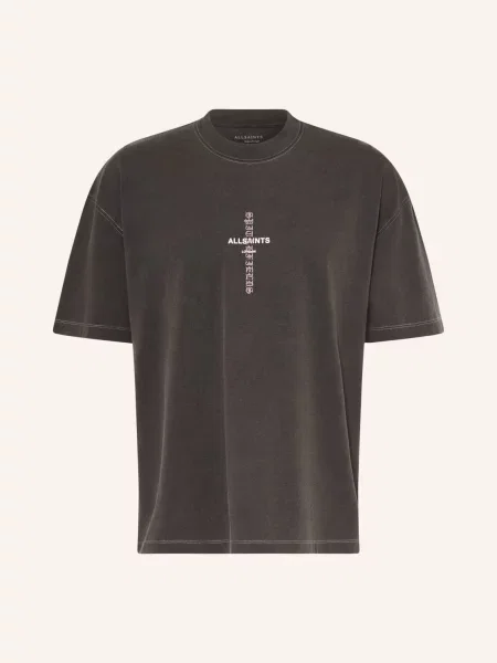 Allsaints Koszulka Knox schwarz biała