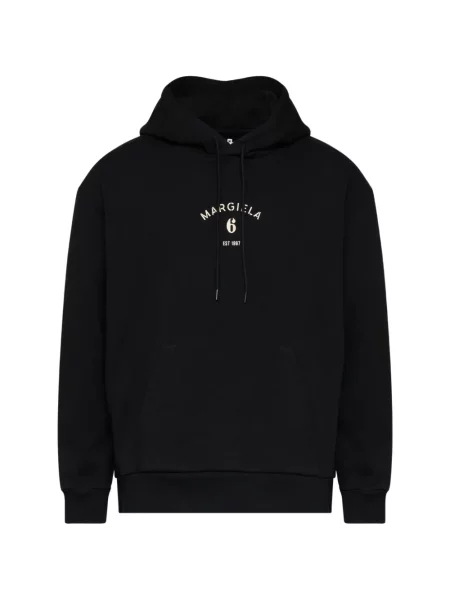 Hanorac cu glugă Mm6 Maison Margiela cu imagine negru