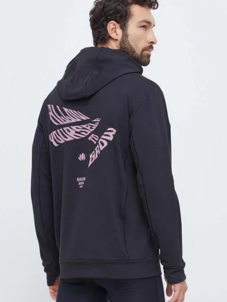 Pulover za vadbo adidas Performance s kapuco črna