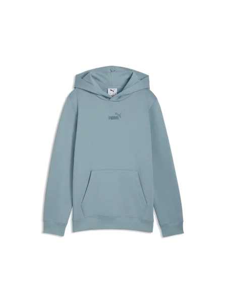 PUMA Młodzieżowa dzianinowa bluza z kapturem Essentials z logo Akcesoria niebieski