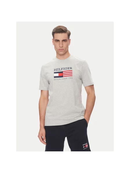 Tommy Hilfiger T-Shirt American Monotype Regular Fit γκρι