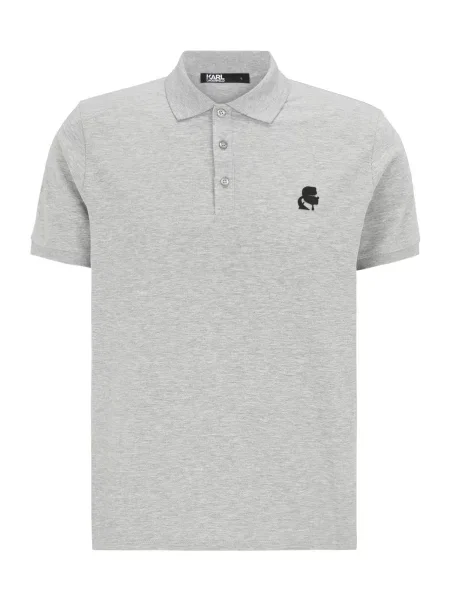 Karl Lagerfeld Majica svetlo siva črna