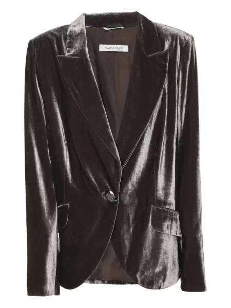 Sacou Marina Rinaldi de catifea gri