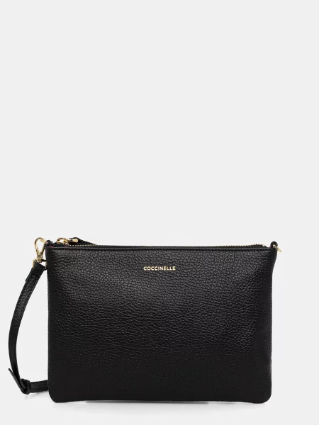 Coccinelle geantă crossbody pentru femei din piele BEST CROSSBODY negru