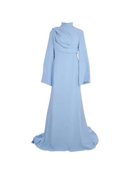 Rochie Solace London drapată evazată albastru