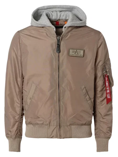 ALPHA INDUSTRIES Prijelazna jakna taupe siva bež