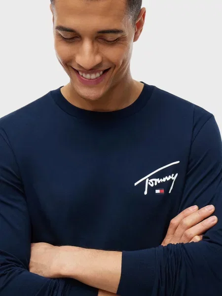 Лонгслів Tommy Jeans синій
