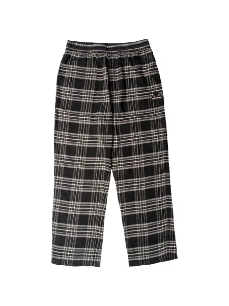 Pantaloni Chrome Hearts din piele cu motiv cu inimi negru