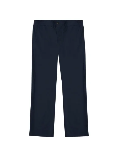 Pantaloni chino Fortela cu model herringbone albastru