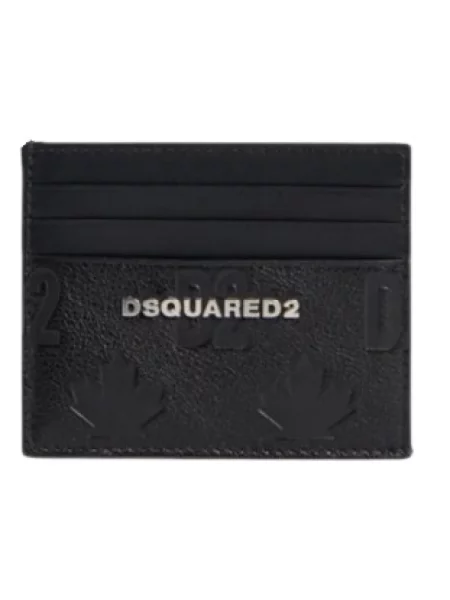 Portfel Dsquared2 skórzany czarny