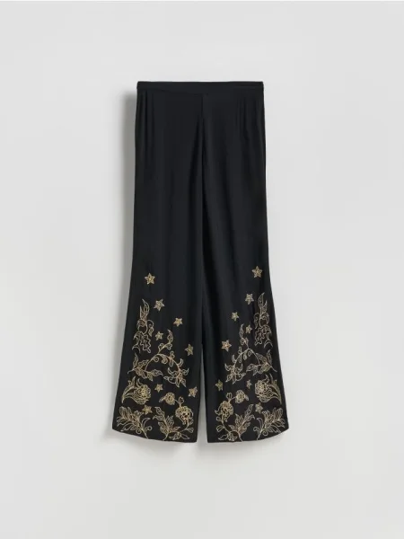 Nohavice Reserved čierna