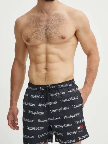 Tommy Hilfiger Pantaloni scurți pentru înot Bleumarin negru