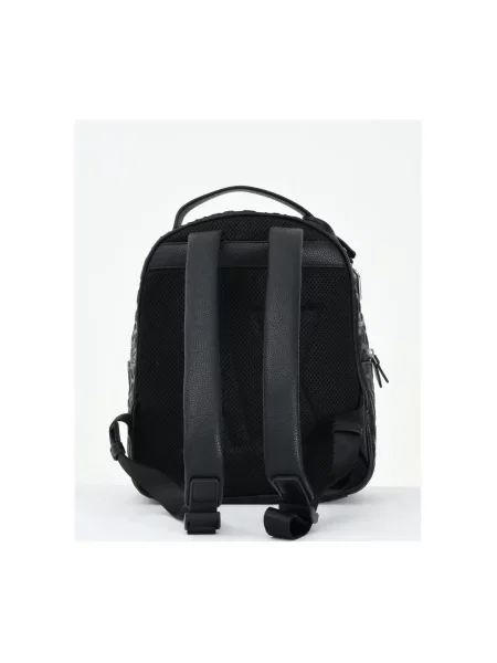Plecak Armani Exchange skórzany czarny