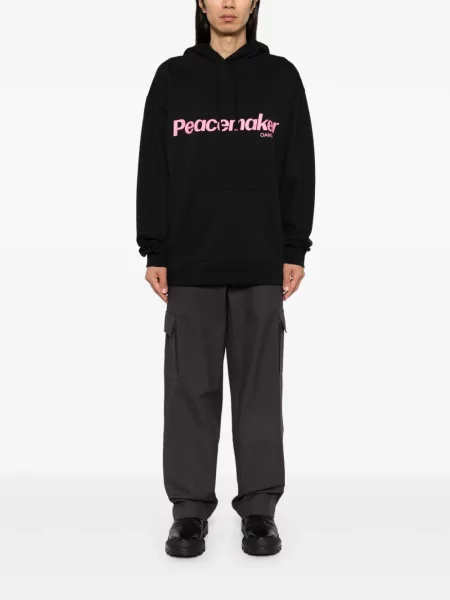 Bluza z kapturem Peacemaker Oamc w kwiatki czarna