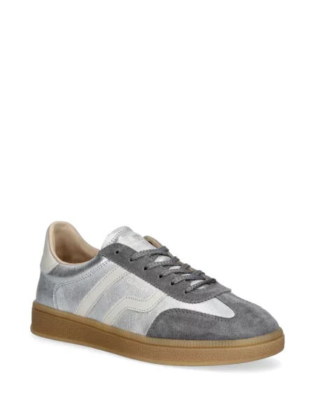 Sneakerși Gant din piele de căprioară argintiu