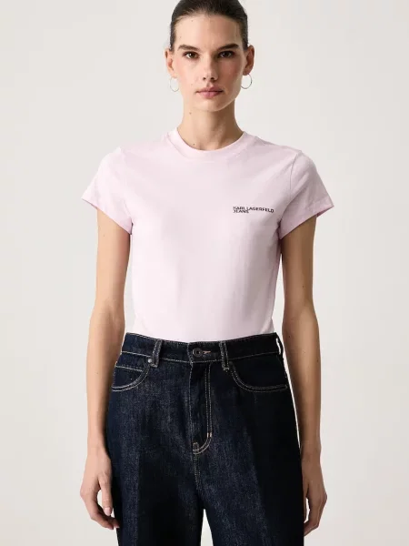 Karl Lagerfeld Jeans tricou pentru femei din roz