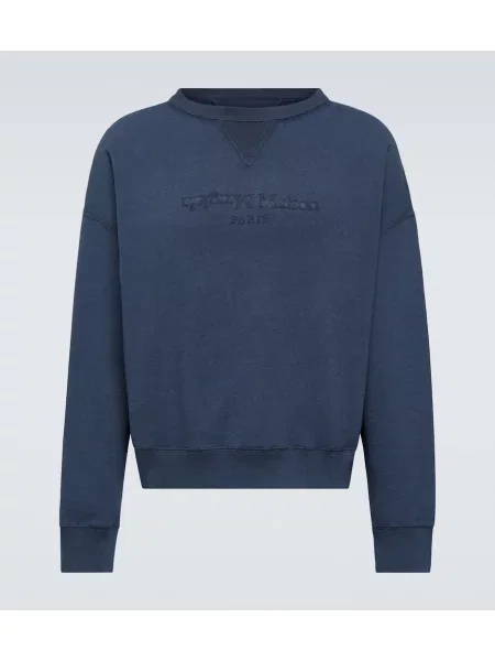 Jersey jopa Maison Margiela z avtogramom modra