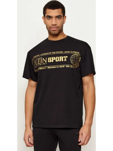 Plein Sport Tricou Logo Lettering negru