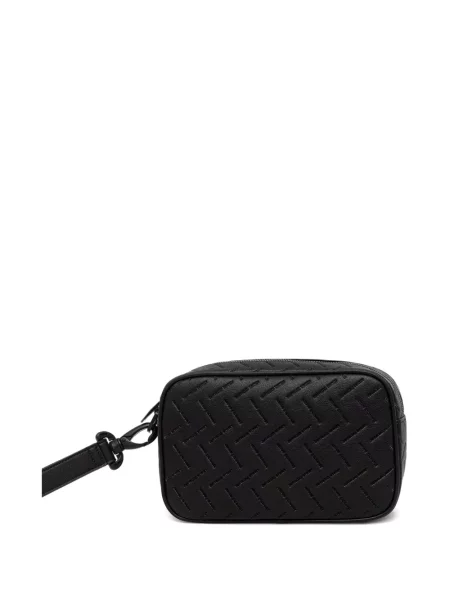 Geantă Armani Exchange cu autograf negru