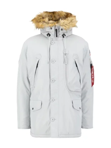 Geacă parka Alpha Industries gri