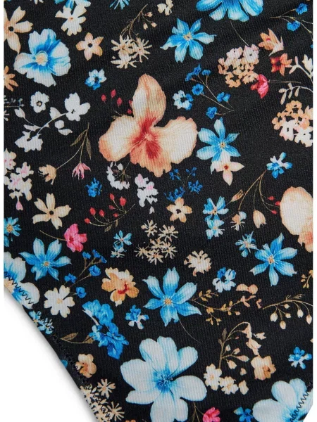Swim by Zizzi Slip costum de baie Caanne albastru / portocaliu piersică / roz negru