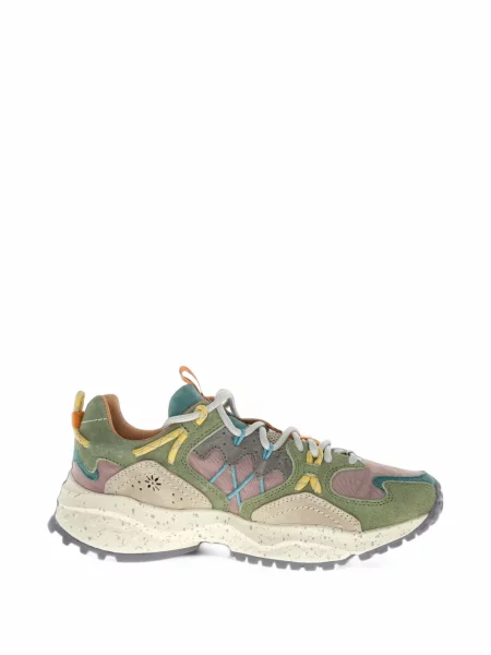 Sneakerși Flower Mountain cu model floral verde