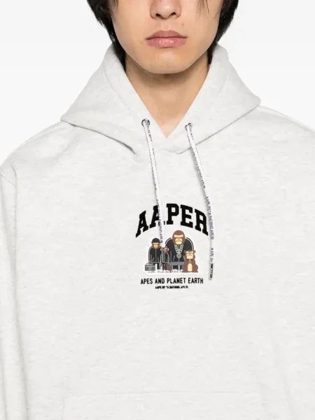 Hanorac cu glugă Aape By A Bathing Ape gri