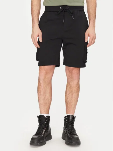 Moose Knuckles Pantaloni scurți sport Hartsfield negru