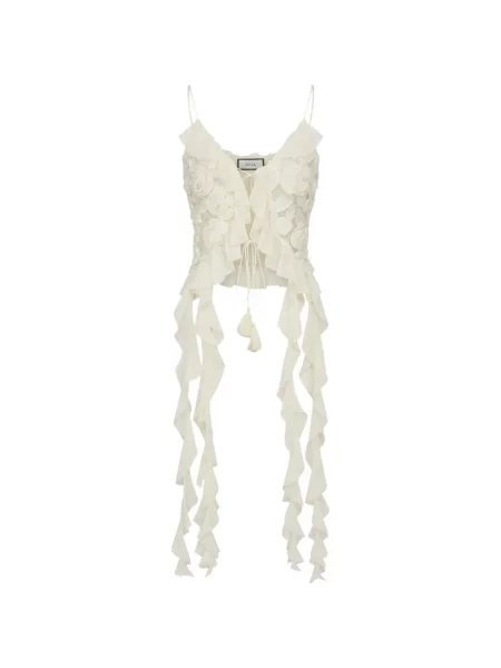 Top Nissa cu model floral cu volane