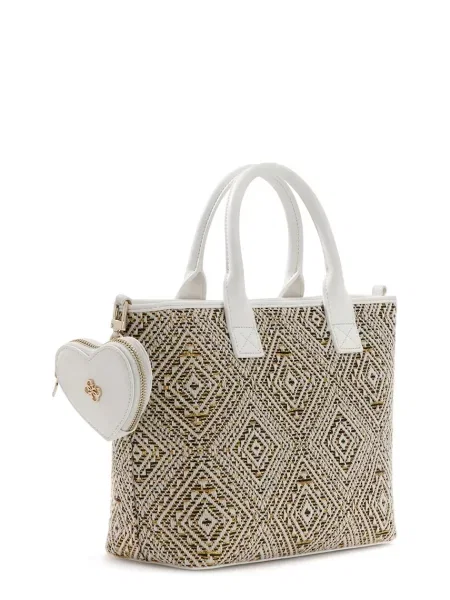 Guess torebka crossbody dziecięca beżowa
