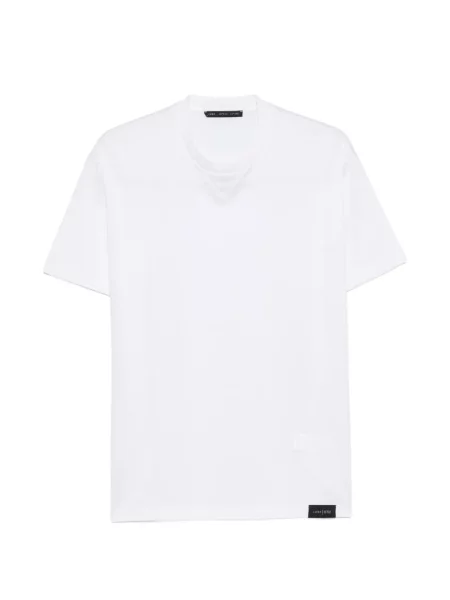 Kerek nyakú póló Low Brand fehér