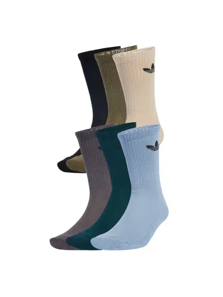 ADIDAS ORIGINALS Čarape Trefoil Cushion bež / svijetloplava / čokolada / maslinasta / petrol crna