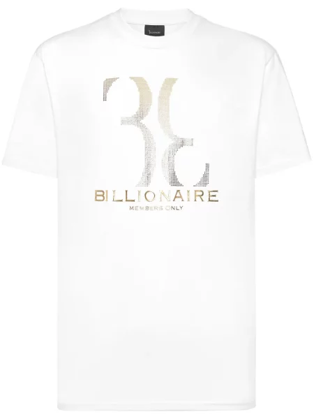 Tricou Billionaire cu imagine alb