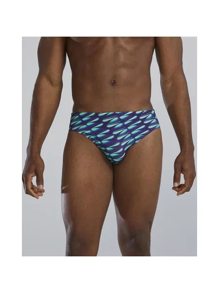 Kąpielówki TYR Durafast Elite Dragonflyte Brief 26 niebieskie