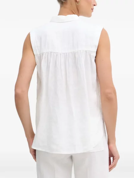 Cămașă Benetton fără mâneci alb