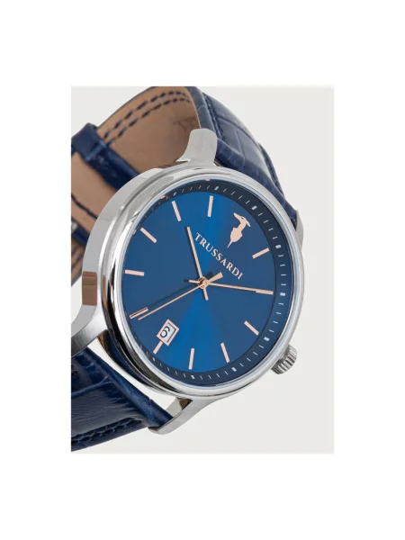 Trussardi zegarek niebieski