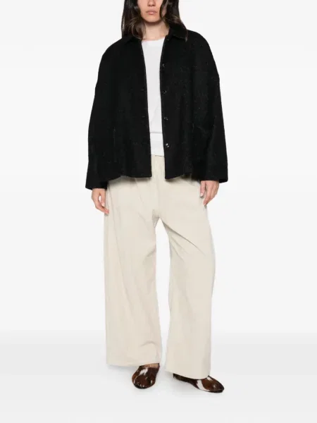 Geacă Apuntob cu model herringbone negru