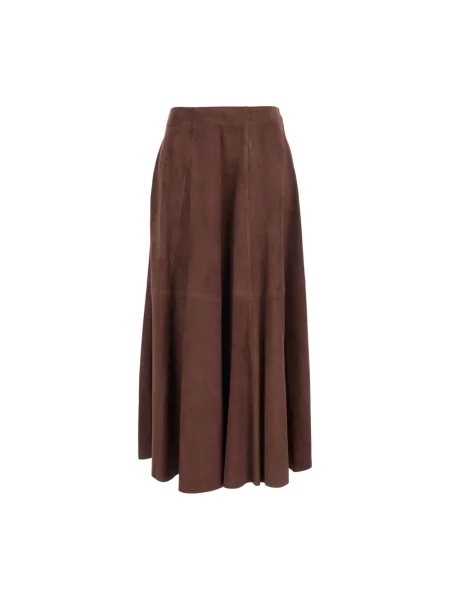 Spódnica Arma zamszowa brązowa